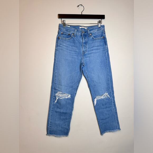 Levi’s Premium Crop Wedgie Straight Fit Jeans - Size 26 - Picture 1 of 10